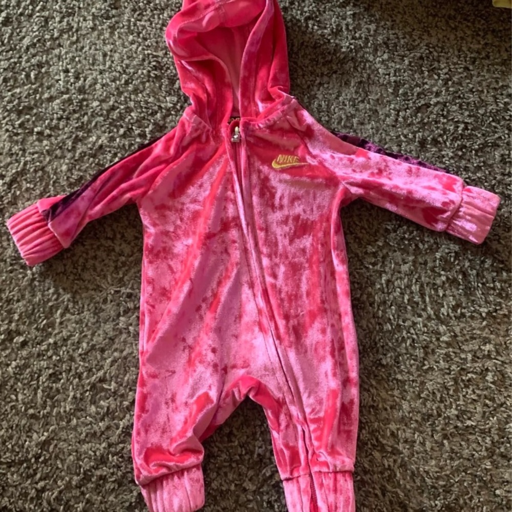Pink Nike Velour Tracksuit